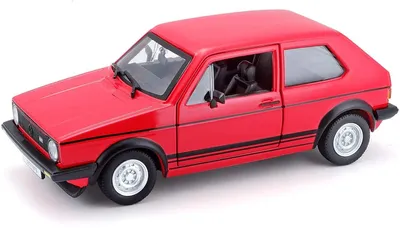 Produktbild von Bburago 18-21089 - Modellauto - VW Golf 1 GTI 1979 (rot, Maßstab 1:24)