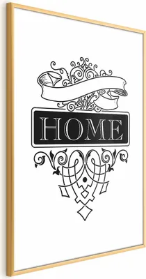 Produktbild von Posterpapier Poster - Home 60x90 cm Text n-A-0747-ao-a