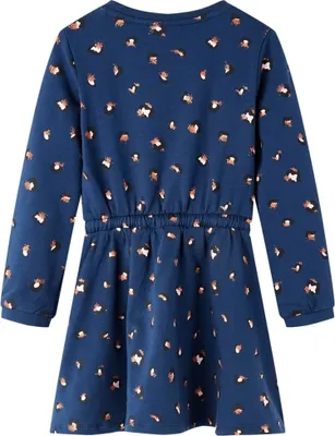 Immagine prodotto di vidaXL Abito da bambino con maniche lunghe blu navy 140