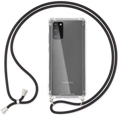 Zdjęcie produktu dla CHPN - Etui ochronne pasujące do Samsung Galaxy S20 - Etui ochronne - Etui ochronne - Pasujące do Samsung Galaxy A20 - Etui na iPhone - Przezroczyste - Z sznurkiem