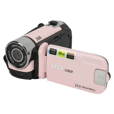 Produktbild von D90 1080P 16MP Digitalkamera 2,4 Zoll drehbarer Bildschirm Camcorder 16-facher Zoom HD-Videorecorder mit Fülllicht