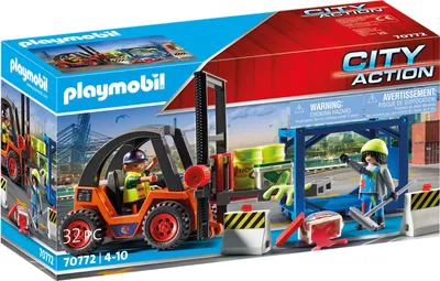 Produktbild von PLAYMOBIL City Action 70772 Gabelstapler mit Fracht