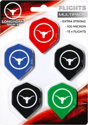 Produktbild von Longhorn Flights Multipack – 5 Sets Dartflights für Anfänger & Profis
