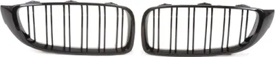 Produktbild von Kühlergrill Sportgrill mit DOPPELRIPPE in Schwarz Glanz Sport Ausführung für BMW