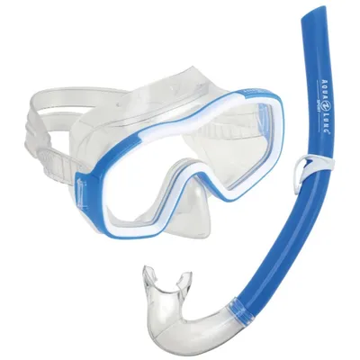 Produktbild von Aqua Lung Combo Racoon Jr. Set Maske Schnorchel transparent blau