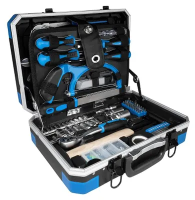 Produktbild von Werkzeugkoffer Werkzeugset Werkzeugkasten - 241-teilig - Chrom-Vanadium-Stahl - Kohlenstoffstahl - Für Heimwerker und Haushaltsreparaturen