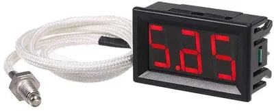 Obrázek produktu pro Průmyslový teploměr s LED displejem, 12 V, měřič teploty, tester termočlánků typu K