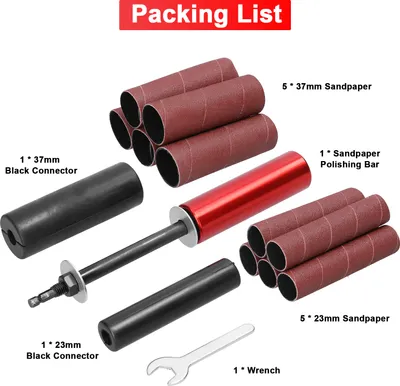 Image de Outil rotatif électrique pour le ponçage du papier de verre Barre de polissage pour le travail du bois Outil de polissage pour la plupart des accessoires rotatifs