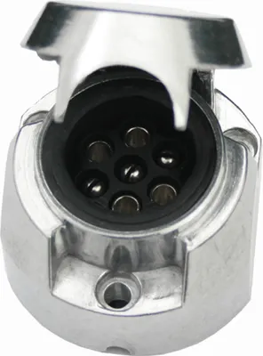 Produktbild von Metallischer Sockel mit 7 Steckdosen