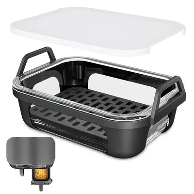 Produktbild von Glas Auflaufform für Ninja Airfryer, ideal zum Backen, Garen, Aufbewahren & Kochen im Alltag