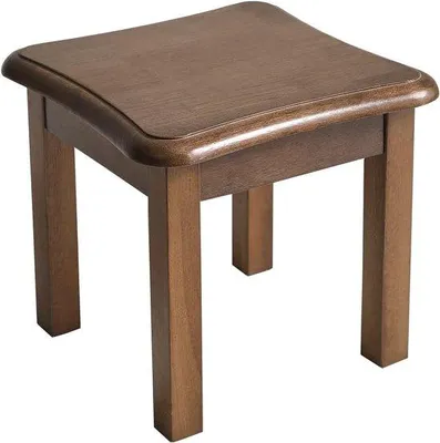 Produktbild von Famanu Hocker Kinderfußbank - kleines Blumenhocker aus Holz (braun)