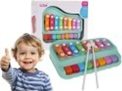 Produktbild von 2-in-1 Kinder Klavier & Xylophon Set mit Sticks