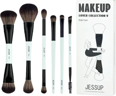 Produktbild von Jessup Professionelles Duo-Ende Makeup-Pinselset T501, 6-teilig