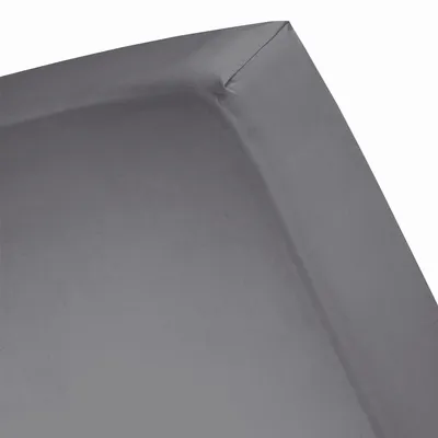 Productafbeelding van Cinderella Hoeslaken Katoen Satijn 30cm Hoekhoogte - anthracite 80x210cm