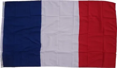 Obrázok produktu pre Vlajka Francúzsko 90 x 150 cm vlajka s 2 očkami 100g/m² tkanina hmotnosť kladkostroj vlajka kladkostroj