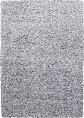 Productafbeelding van Tapijt voor de woonkamer, hoogpolig, lichtgrijs, rechthoekig, 200x290 cm, effen kleur