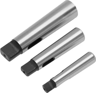 Produktbild von Morsekegel Reduzierhülsen - Adapter Satz - 3-teilig MK4–3 MK3–2 MK2–1 - Hartmetall - Für Drehbank - Silber