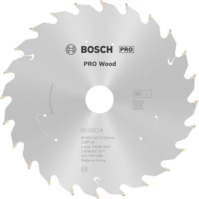 Produktbild von PRO Wood cordless Kreissägeblatt, 140 x 1,5 x 20 mm, T24