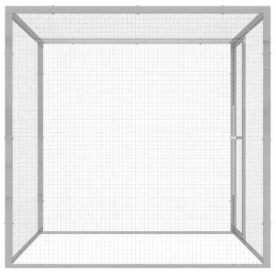Obrázok produktu pre vidaXL Klietka pre mačky 1,5x1,5x1,5 m Pozinkovaná oceľ