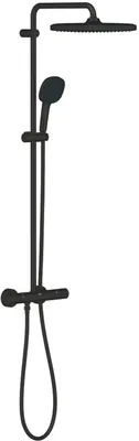 Image de GROHE Vitalio Comfort 250 Colonne de douche avec mitigeur thermostatique - Noir mat - 266962431