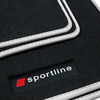 Produktbild von Fußmatten Sportline passend für Cupra Formentor KM Facelift ab Bj. 07/2024-, Bandeinfassung:Silber