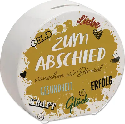 Produktbild von Zum Abschied Wünsche Spardose
