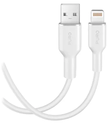 Produktbild von PURO SOFT Lade- und Synchronisationskabel von USB-A auf Lightning, 1,5 m