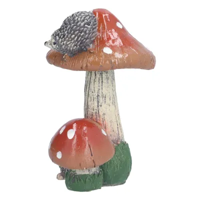 Obrázek produktu pro Pryskyřice socha,Zvířecí socha,Miniaturní houbová figurka,Houbová socha,Pryskyřice ornament,Zahradní dekorace
