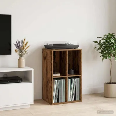 Produktbild von Möbel Schallplattenschrank Altholz 44,5 x 36,5 x 74,5 cm - CD- & DVD-Regale &1980