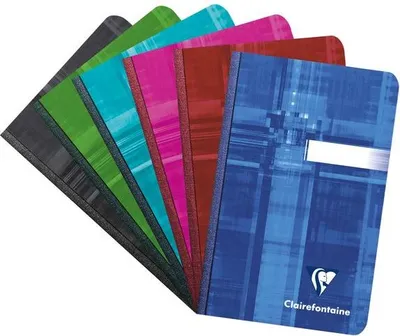 Image de Clairefontaine - Carnet 90 x 140 mm assorti | 5 pièces