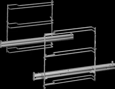 Produktbild von Neff Z12TF16X0, Backofen-Schiene, Neff, Edelstahl, 1,47 kg, 300 mm, 410 mm