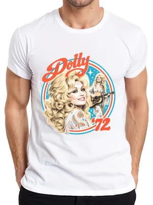 Produktbild von Dolly Parton 72 Country Musik Sängerin Legende Retro Nashville Herren T-Shirt, Weiß, M