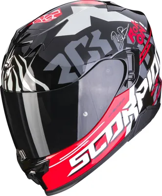 Produktbild von Scorpion EXO-520 Evo Air Rok Bagoros Helm, schwarz/rot, XS (53/54)