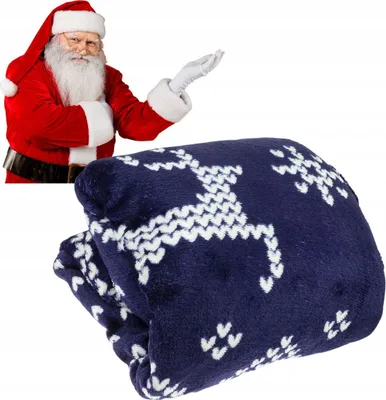 Produktbild von Weihnachtsdecke weich und bequem Weihnachtsdecke 160 x 200 cm Norwegisch