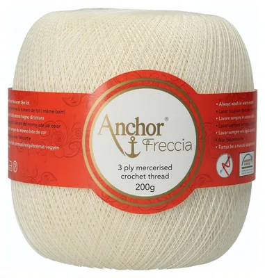 Häkelgarn, 100% Baumwolle, Stärke 25, 200 g, 2880 m