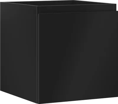 Produktbild von Mexen Orio Badezimmerschrank für Waschbecken 45 cm, 1 Schublade, schwarz matt - 91A10-04547-1-BF71