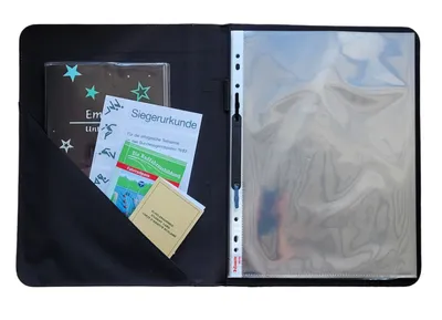 Produktbild von Zeugnismappe, Dokumentenmappe, Ordner A4, Katze