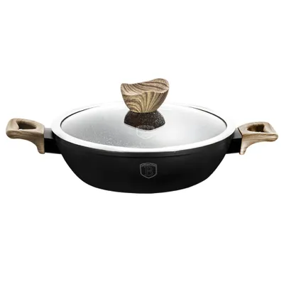 Produktbild von Berlinger Haus Ebony Maple BH-1738 Kochtopf inkl. Deckel, Aluminium, 28 cm Durchmesser, Induktionsherd-geeignet, Antihaftbeschichtung