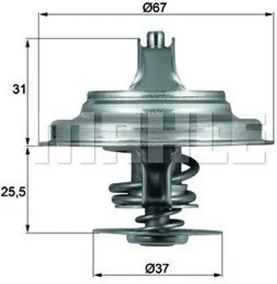 Produktbild von Behr Thermostat, Kühlmittel  Tx 25 87D
