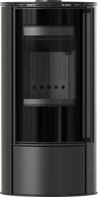 Produktbild von Kaminofen aus Stahl KRATKI ERIK Ø 150 5,5 kW schwarz Verkleidung mit Türfeder