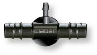Image de Claber Raccord à Trois Voies 1/2" - 1/4" pour Irrigation Goutte à Goutte 2 Pcs - Cod. 91073