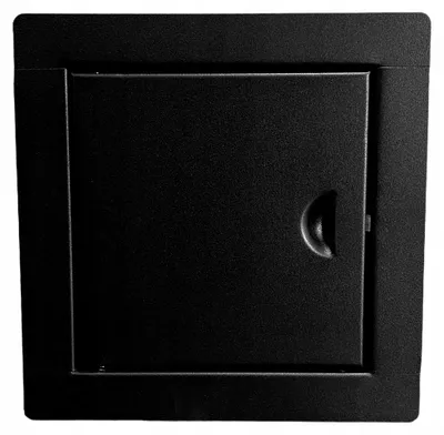 Produktbild von Kimi Revisionstür Metall Schwarz 15x15 Schnappverschluss