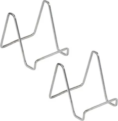 Produktbild von Displayständer Set aus Metall - Silber - 15 cm tief