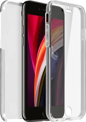 Image de Avizar, Étui de protection avant et arrière pour iPhone 7 / 8 / SE 2020, Transparent