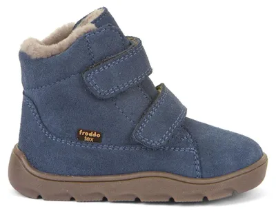 Produktbild von Froddo ZERU TEX FURRY BAREFOOT Stiefel Kinder Blau Größe 33.0 (G2110151-1)