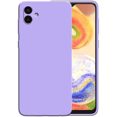 Image de Smartphonica Étui en silicone pour Samsung Galaxy A04
  étui avec intérieur souple - Violet