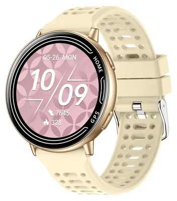 Image de Synerfit Montre connectée Galaxy 2026 GPS - appels Bluetooth, 100 modes sportifs - Silicone Rose