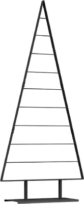 Immagine prodotto di vidaXL Albero di Natale in metallo con supporto nero 210 cm in acciaio