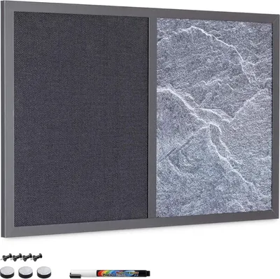 Produktbild von Famanu Wandtafel mit Magnet und Pinnwand - 40 x 60 cm