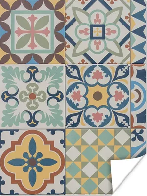 Produktbild von MuchoWow® Poster Vintage - Blumen - Design - Figuren 60x80 cm - Schlafzimmer Dekoration